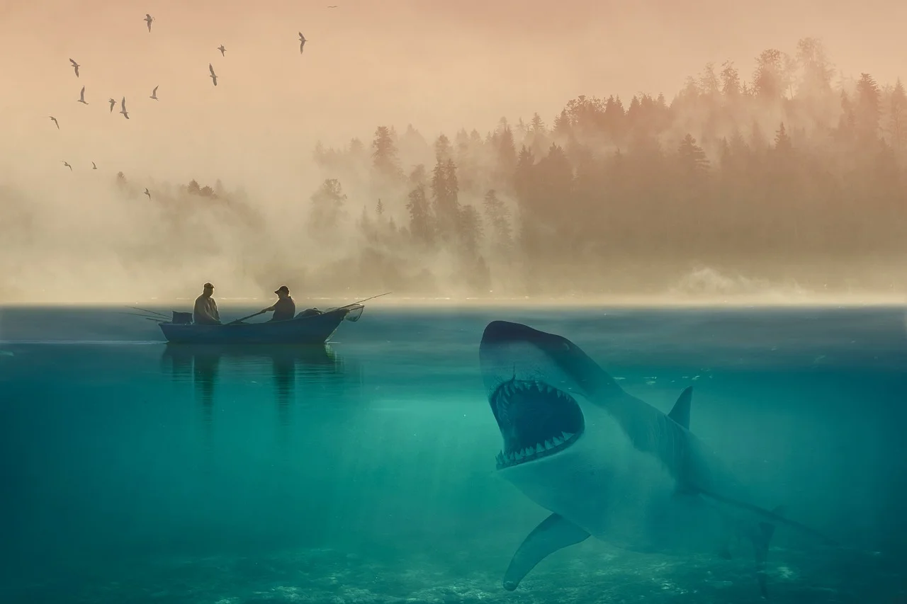 Struggle for Survival: Discovery of a Giant Shark on the Coasts of Italy