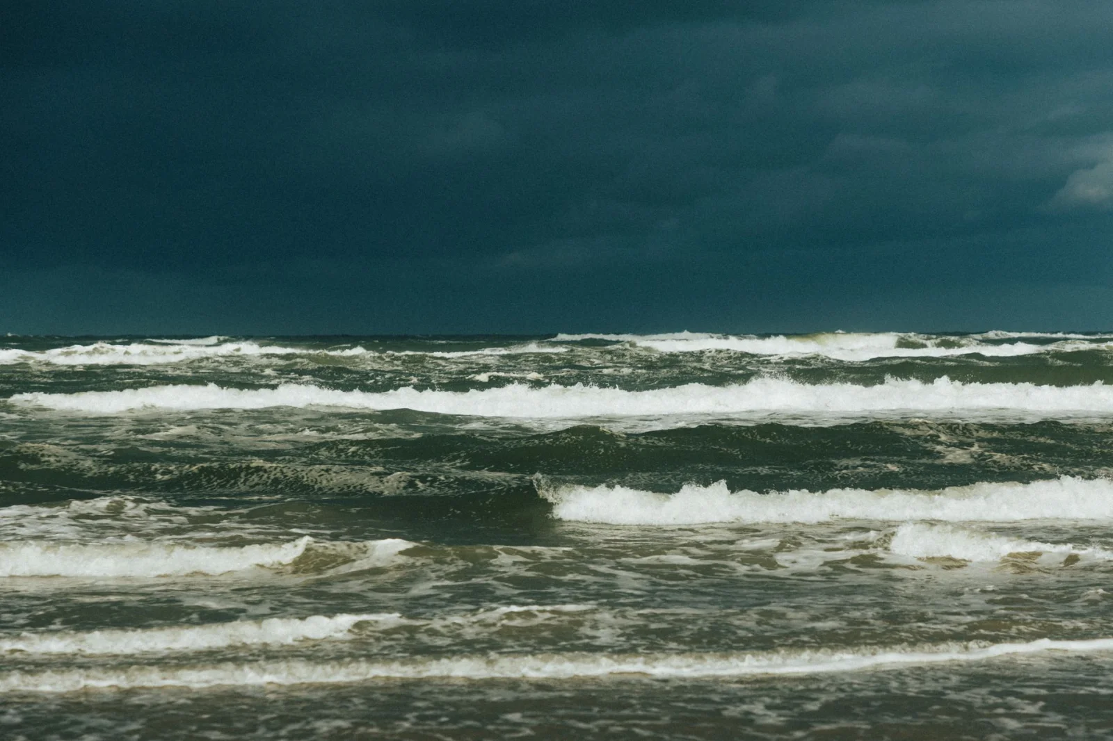 Summer Storm with Winds of 90 km/h over the Baltic Sea